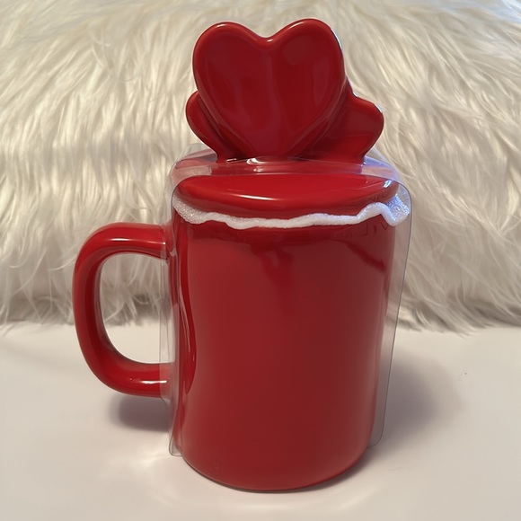 RAE DUNN LUV YA Mug with Heart Lid NEW - Picture 2 of 5